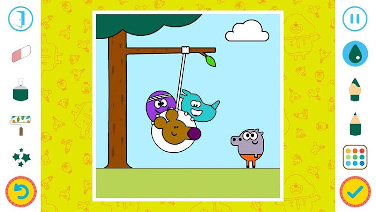 #5. Hey Duggee Coloring (Android) By: BBC Studios Distribution Ltd.