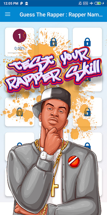 #2. Guess the rapper quiz (Android) By: khicomro