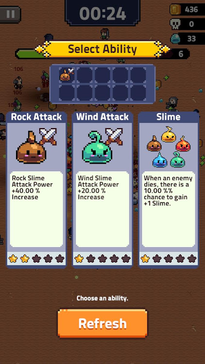 #4. Slime Overload : Survival RPG (Android) By: Sample games