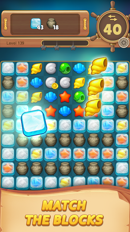 #5. Ocean Hunter : Match 3 Puzzle (Android) By: SuperDay