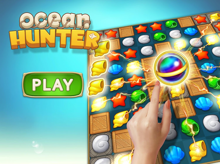 #8. Ocean Hunter : Match 3 Puzzle (Android) By: SuperDay