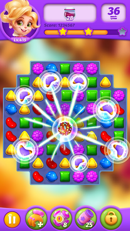 #8. Sweets Match (Android) By: 707 INTERACTIVE: Fun Epic Casual Games