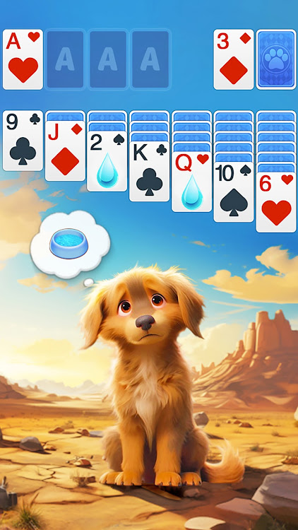 #4. Solitaire Dog Rescue (Android) By: Unicorn Board Games