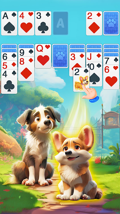 #5. Solitaire Dog Rescue (Android) By: Unicorn Board Games