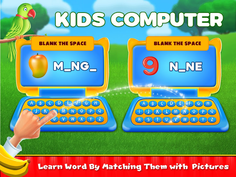 #8. Kids Computer - Learn And Play (Android) By: Supergirl Game Studio