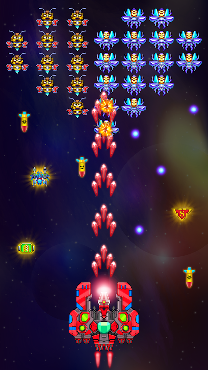 #2. Galaxy Attack: Space Battle (Android) By: Rainbow 5s Ltd