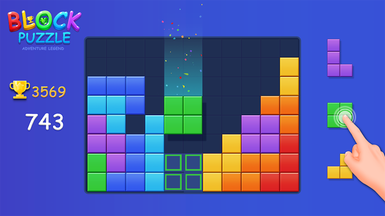 #10. Puzzle block blast Brain Game (Android) By: H.T Game