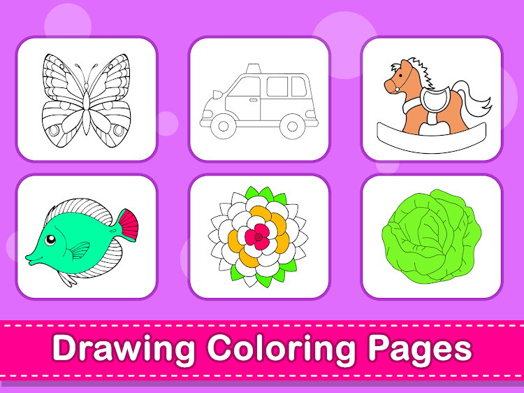 #4. Coloring Games: Color & Paint (Android) By: Supergirl Game Studio