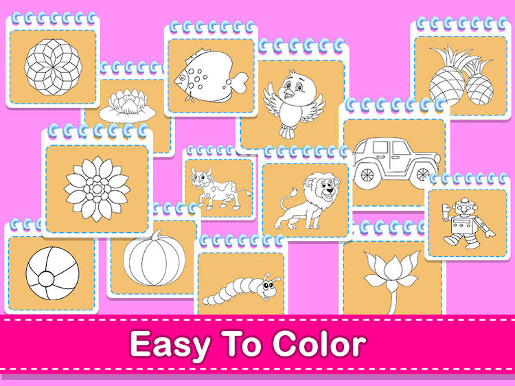 #5. Coloring Games: Color & Paint (Android) By: Supergirl Game Studio