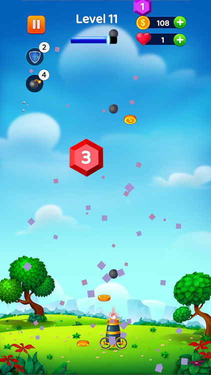 #4. Cannon Ball Blast (Android) By: Praisan games