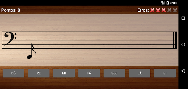 #6. Leitura de Partitura - Jogo (Android) By: Tavella Apps