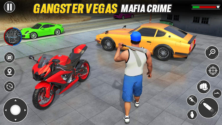 #4. Gangster Vegas Crime Car Games (Android) By: Italy Games studios