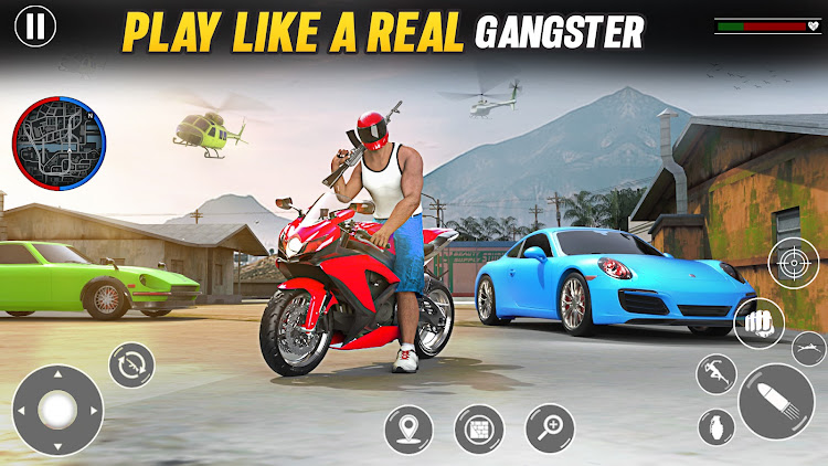 #5. Gangster Vegas Crime Car Games (Android) By: Italy Games studios