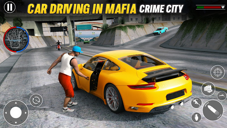 #7. Gangster Vegas Crime Car Games (Android) By: Italy Games studios