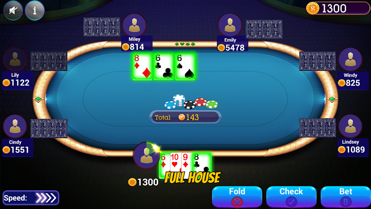 #4. Omaha Poker Offline (Android) By: Blue Wind Studio