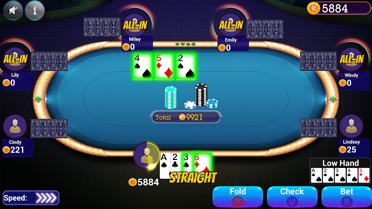 #8. Omaha Poker Offline (Android) By: Blue Wind Studio