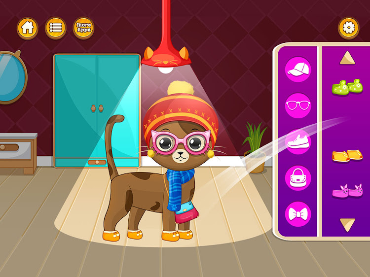 #7. Virtual cat pet care life (Android) By: Lion Roar