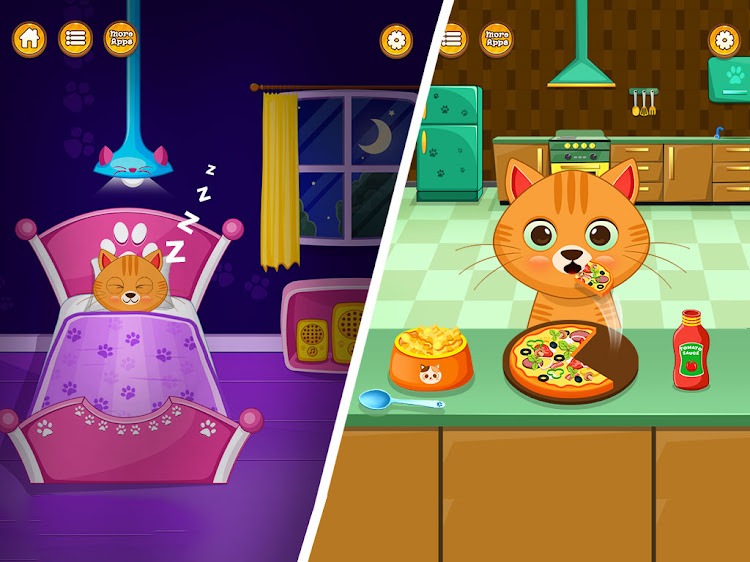 #8. Virtual cat pet care life (Android) By: Lion Roar