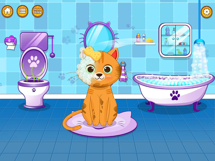 #9. Virtual cat pet care life (Android) By: Lion Roar