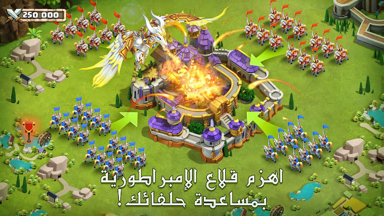 #5. Castle Clash: حاكم العالم (Android) By: IGG.COM