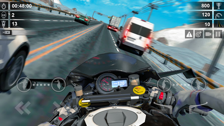 #6. Road Rush - Street Bike Race (Android) By: Supercode Games