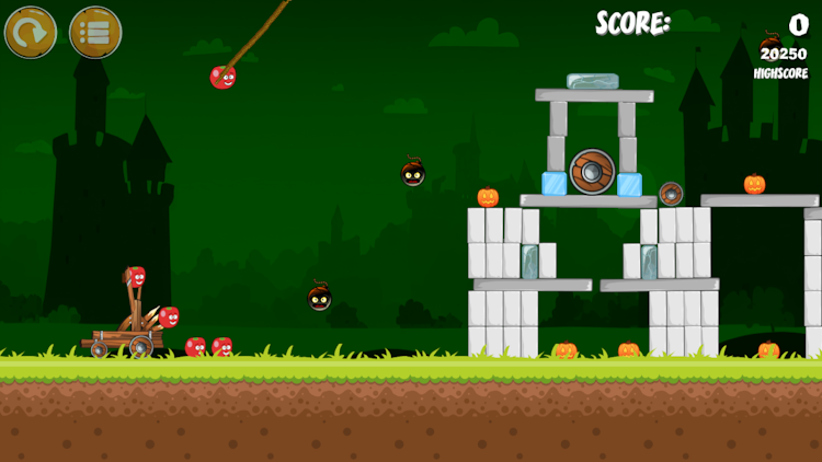 #3. Pumpkins knock down (Android) By: Enerdc games