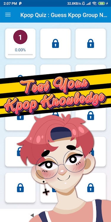 #2. kpop group quiz (Android) By: khicomro