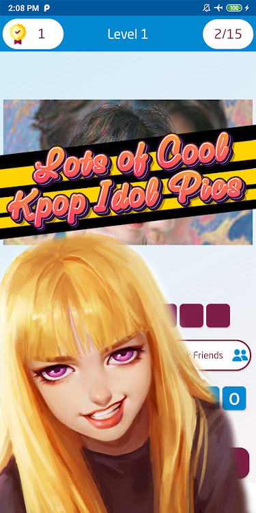 #4. kpop group quiz (Android) By: khicomro