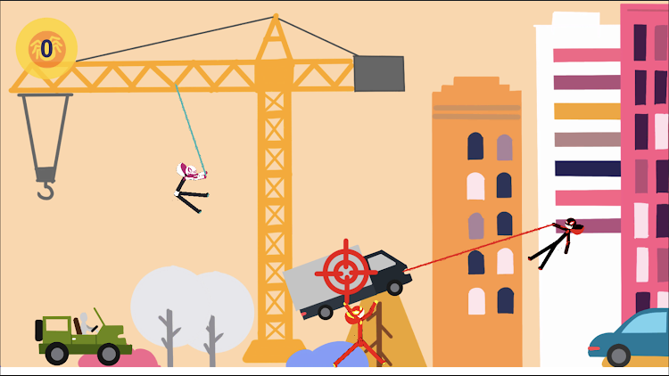 #2. Spider Stickman Rope Hero (Android) By: All U Need