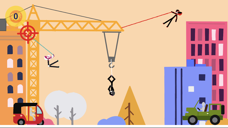 #8. Spider Stickman Rope Hero (Android) By: All U Need