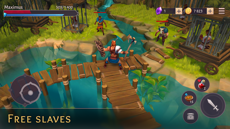 #5. Gladiators: Survival in Rome (Android) By: Colossi Games