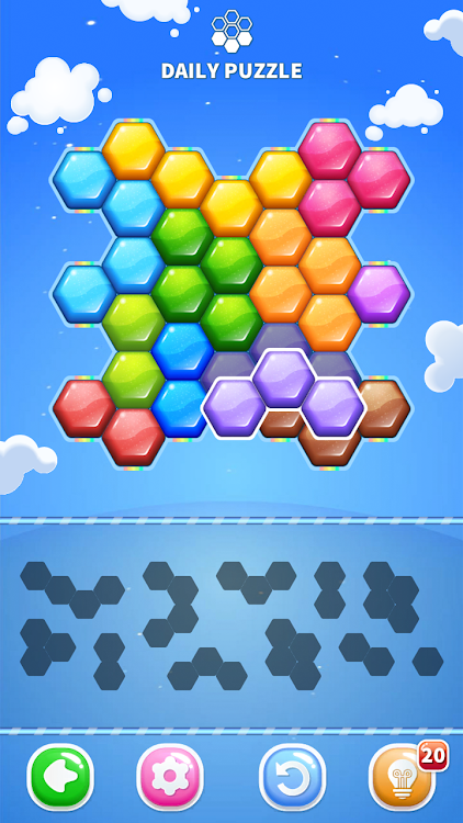 #3. Block Puzzle: Hexa Candy (Android) By: pixpuzz