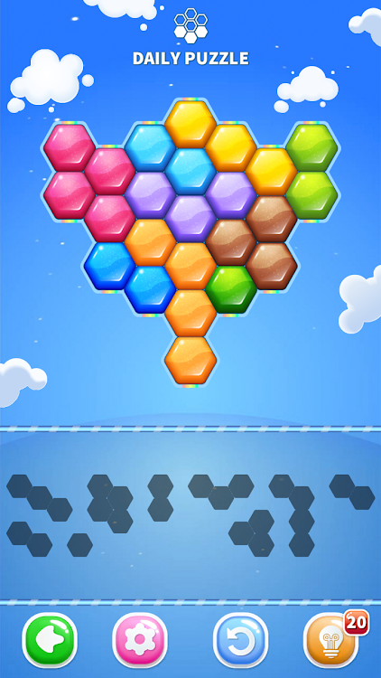 #8. Block Puzzle: Hexa Candy (Android) By: pixpuzz