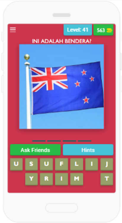 #6. Guess the flag (Android) By: muhammad alfit