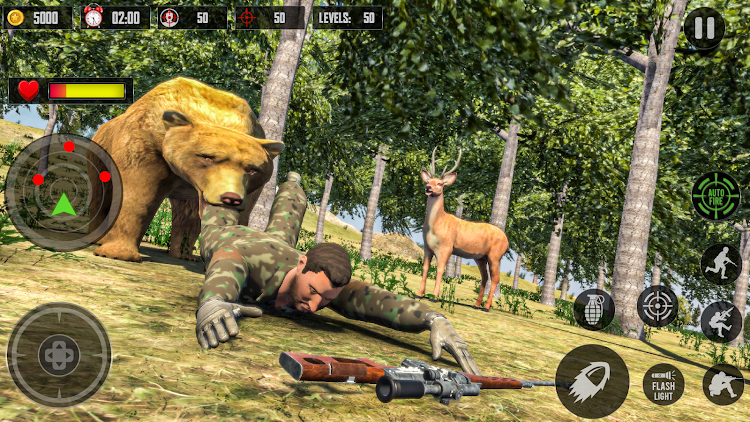 #3. Hunting Games Deer Hunt Sniper (Android) By: Game Tap