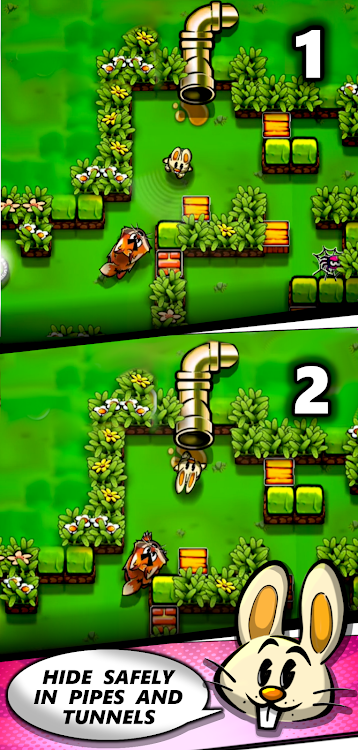 #5. Funny Bunny Maze (Android) By: Giraffe Games Studio