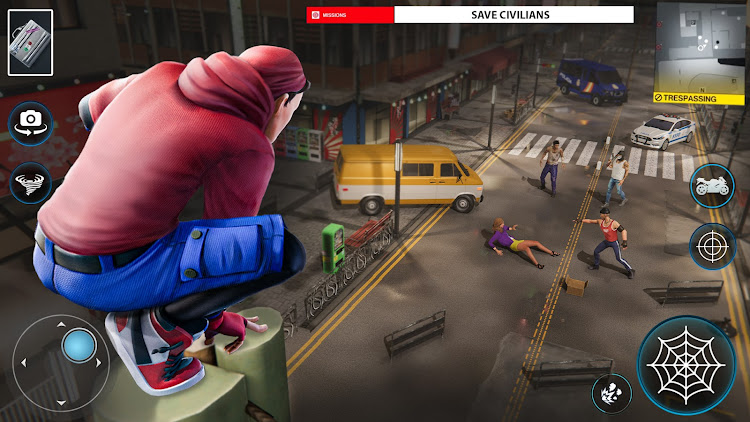 #2. Fighter Hero - Spider Fight 3D (Android) By: Battle Jobs - Shooting Games & Robot Games