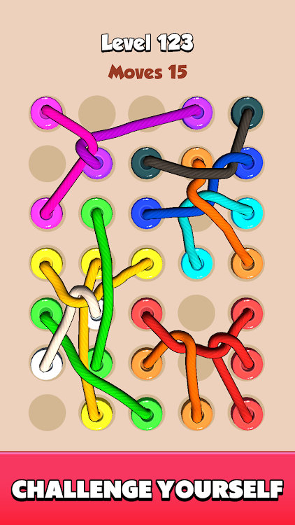 #4. Color Tangled Rope 3D (Android) By: Apollo Game Studio