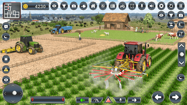 #5. US Tractor Game Farming Sim 3D (Android) By: GameSimulator3d