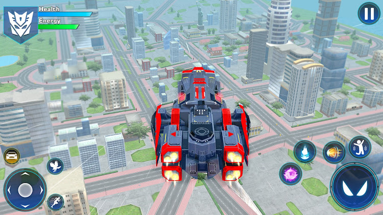 #4. Flying Robot Car Transform (Android) By: Fried Chicken Games