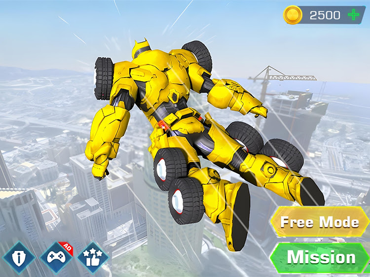 #6. Flying Robot Car Transform (Android) By: Fried Chicken Games