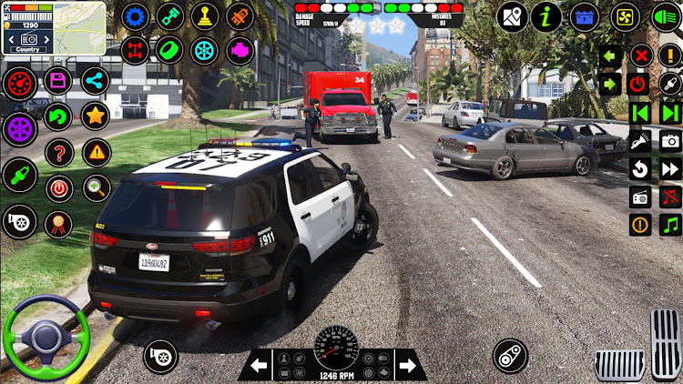 #4. American Police Car Simulator (Android) By: Aspen Gaming 2023