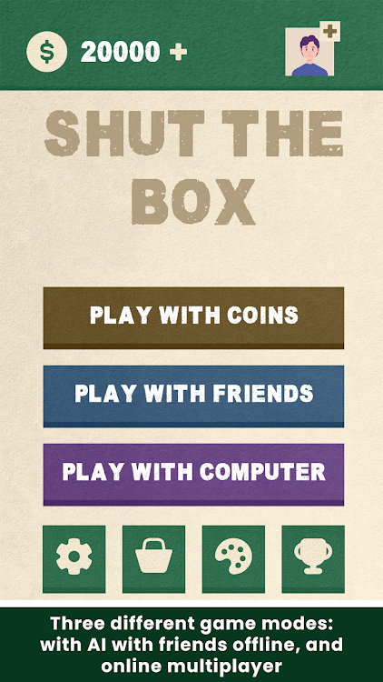 #2. Shut The Box - MultiPlayer (Android) By: ECHO GAME STUDIO