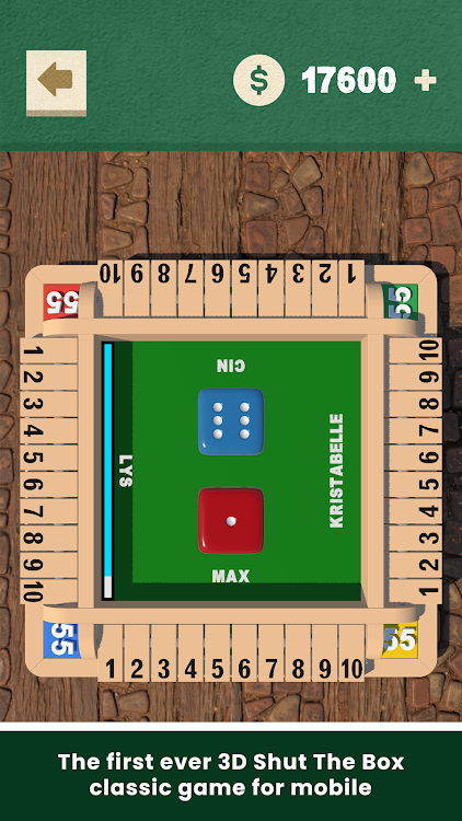 #9. Shut The Box - MultiPlayer (Android) By: ECHO GAME STUDIO