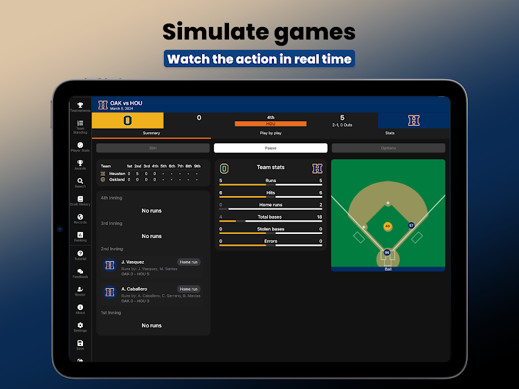 #10. Baseball Legacy Manager 24 (Android) By: Hockey Legacy Manager