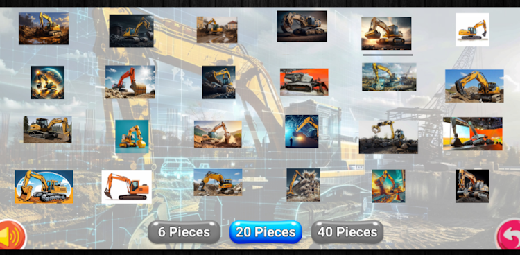 #5. Excavator jigsaw puzzle game (Android) By: Nurlaela