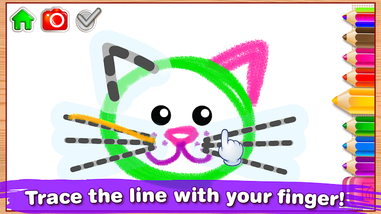 #3. Toddler Drawing Apps for Kids (Android) By: Bini Games