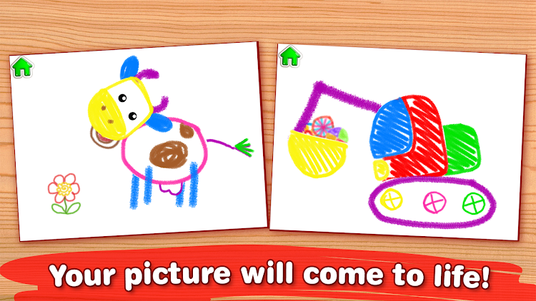 #10. Toddler Drawing Apps for Kids (Android) By: Bini Games