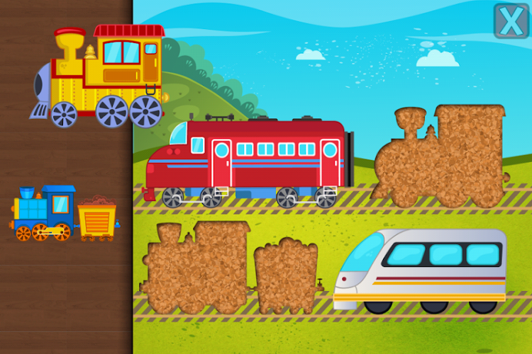 #2. Trains Planes Puzzle for Kids (Android) By: Pixel Envision Ltd.