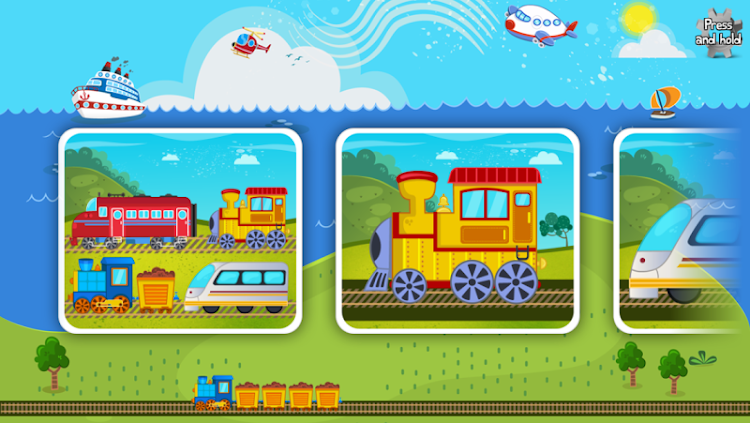 #9. Trains Planes Puzzle for Kids (Android) By: Pixel Envision Ltd.